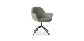 Ids eetkamerstoel cosmo - lightgreen - draaivoet zwart