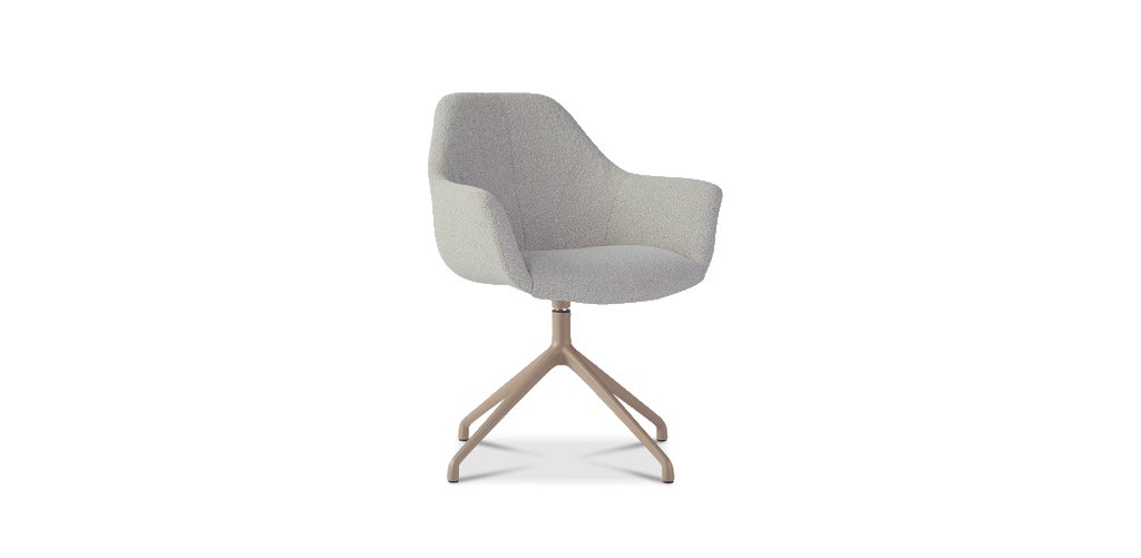 Ids eetkamerstoel cosmo - nude - draaivoet sand