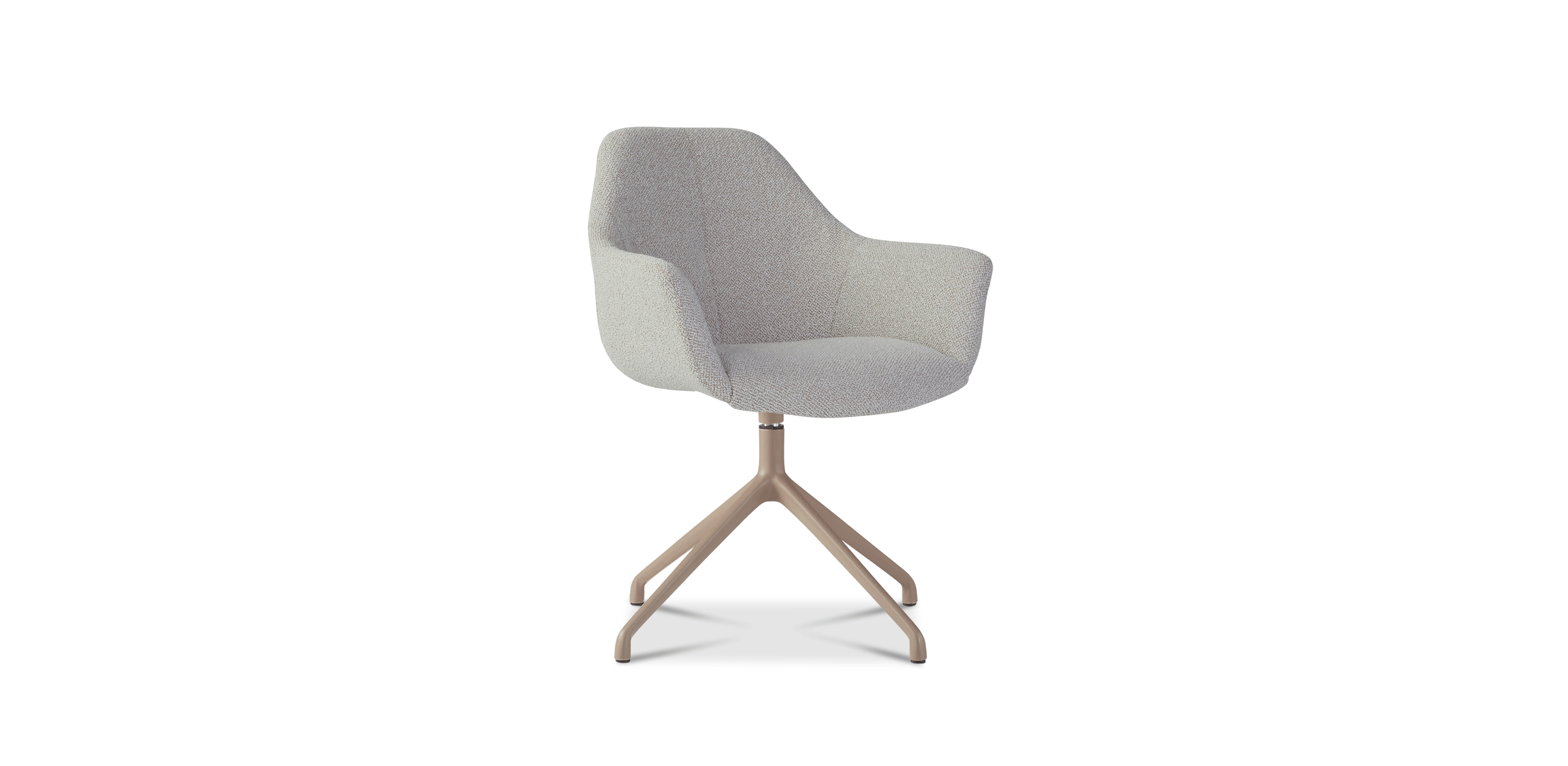 Ids eetkamerstoel cosmo - nude - draaivoet sand