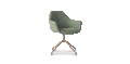 Ids eetkamerstoel cosmo - lightgreen - draaivoet sand