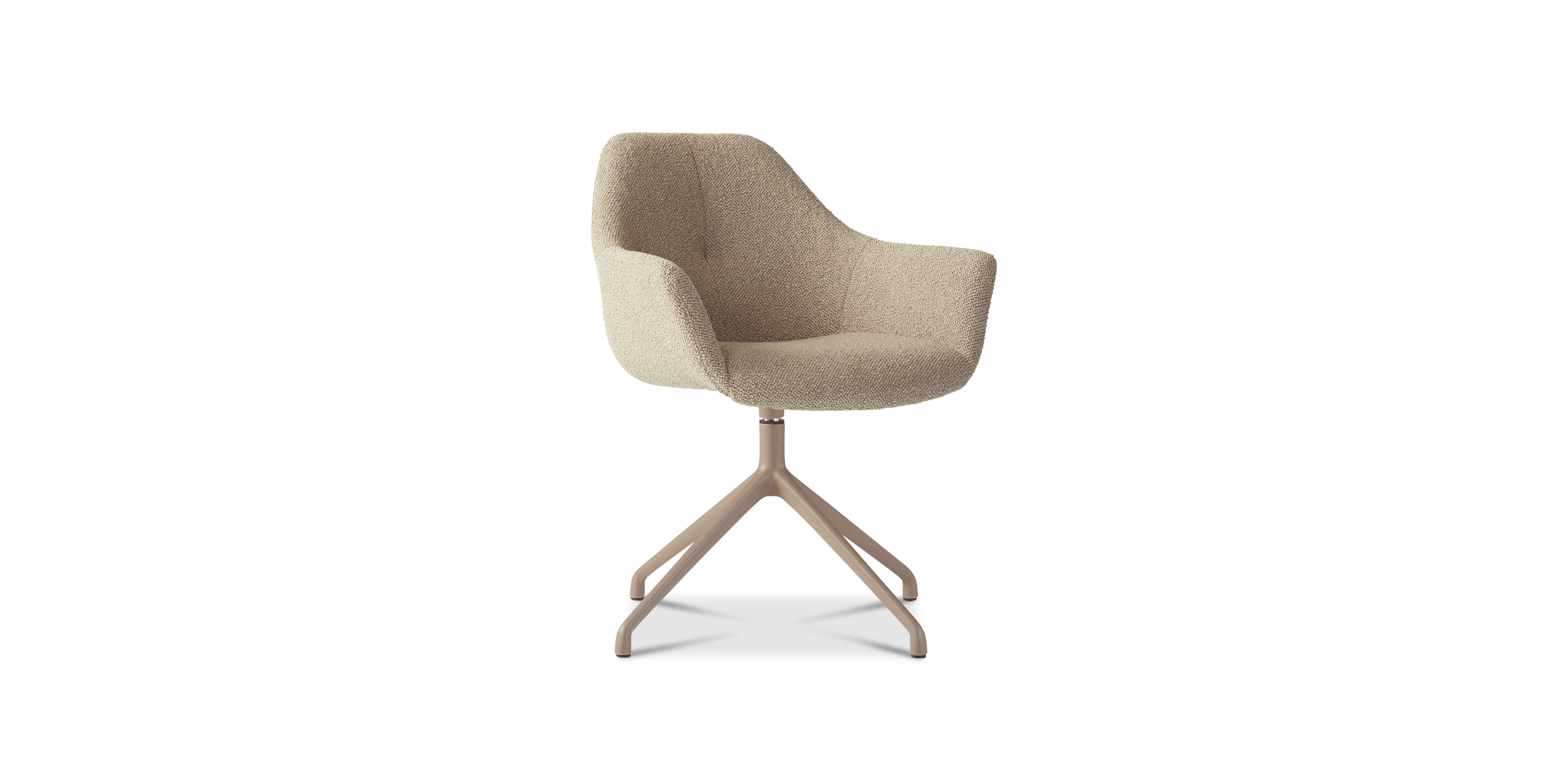 Ids eetkamerstoel cosmo - beige - draaivoet sand