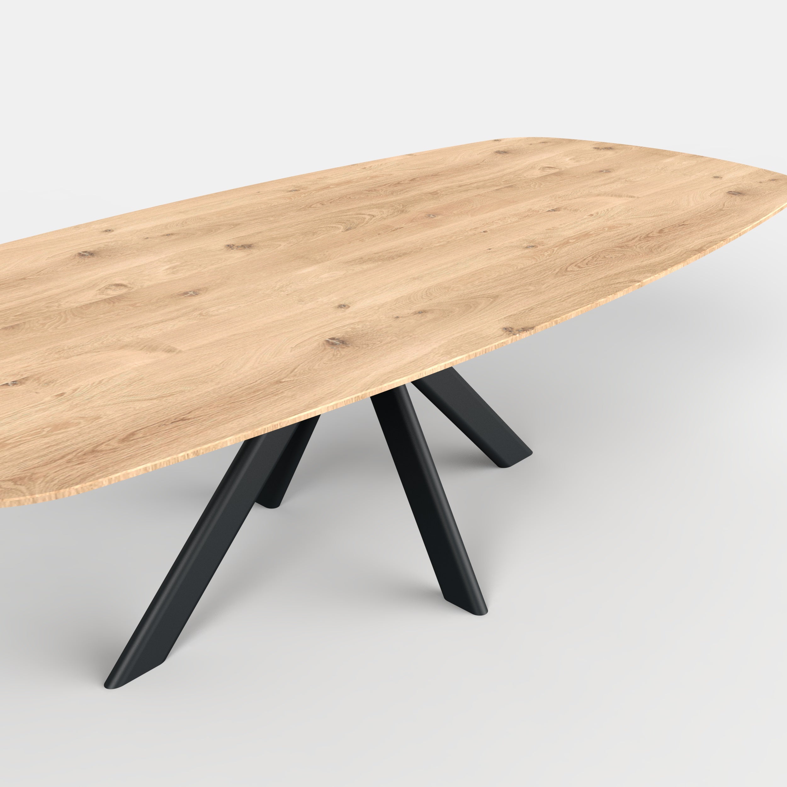 Deens ovale eiken eettafel Liva