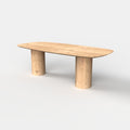 Deens ovale eiken eettafel Kolom