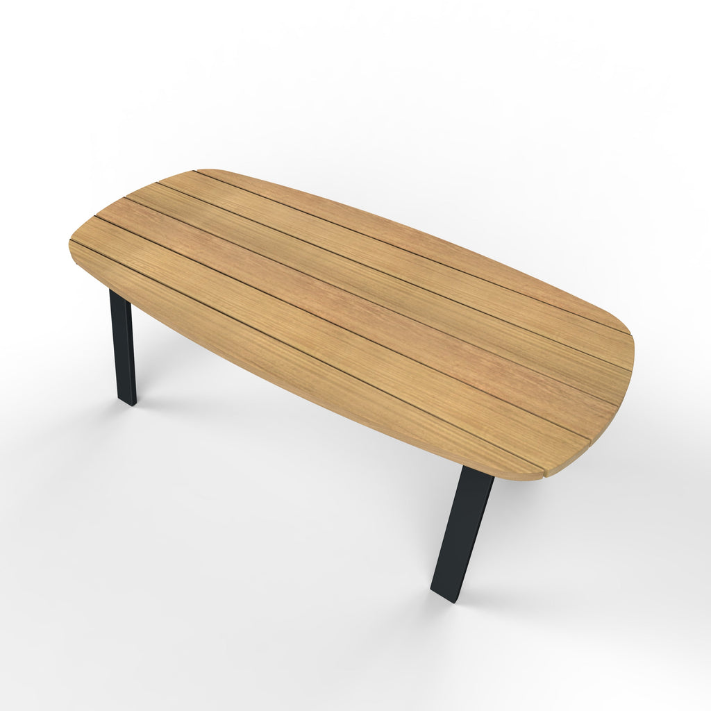 Deens ovale iroko tuintafel Sophie