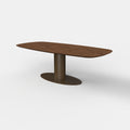 Deens ovale eiken eettafel Avaro - Mokka - anodic brown