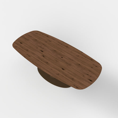 Deens ovale eiken eettafel Avaro - Mokka - anodic brown