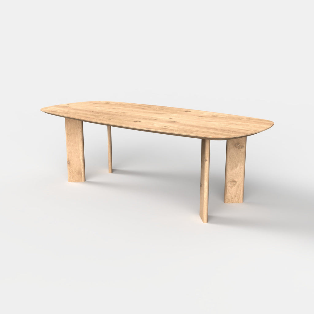 Deens ovale eiken eettafel Mika