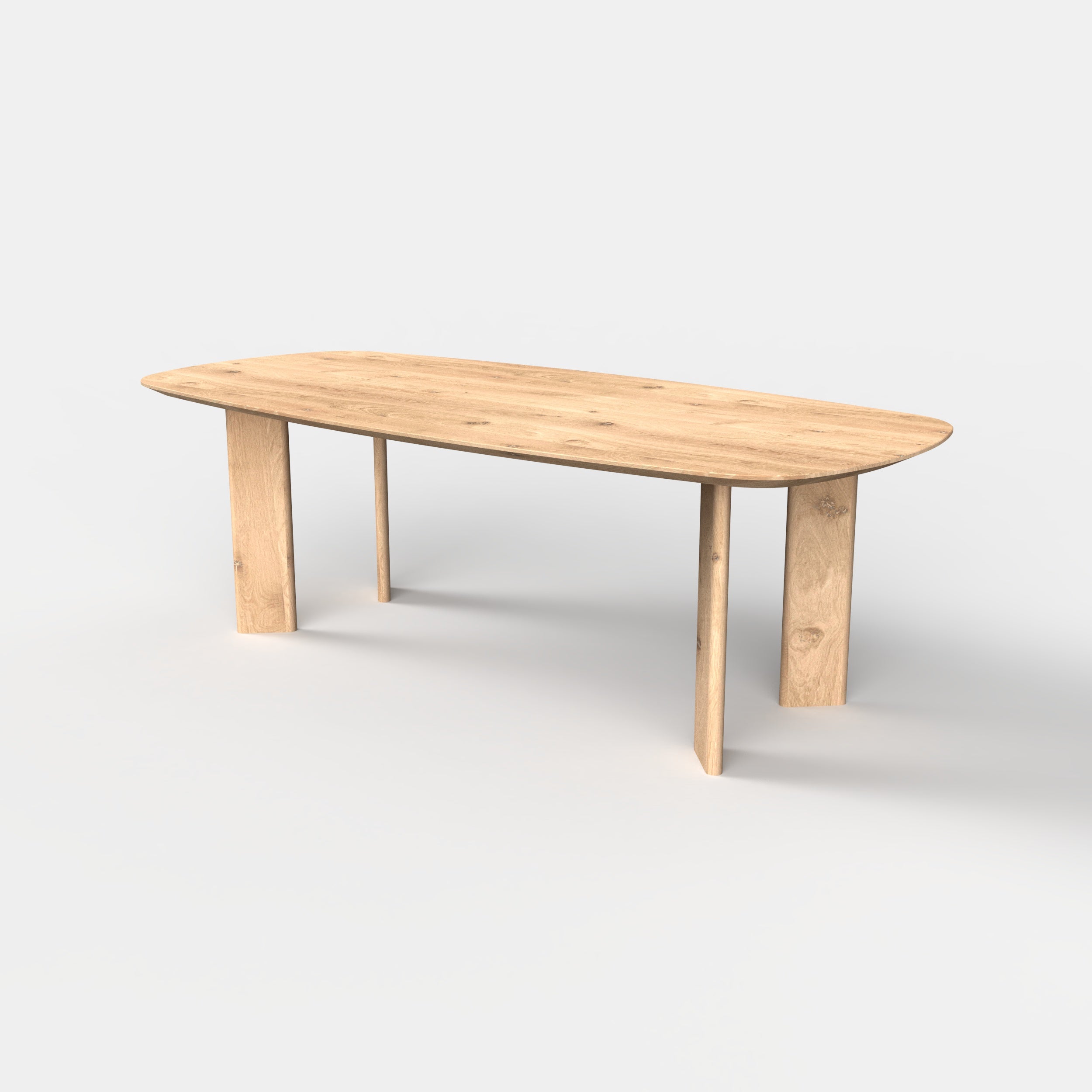 Deens ovale eiken eettafel Mika