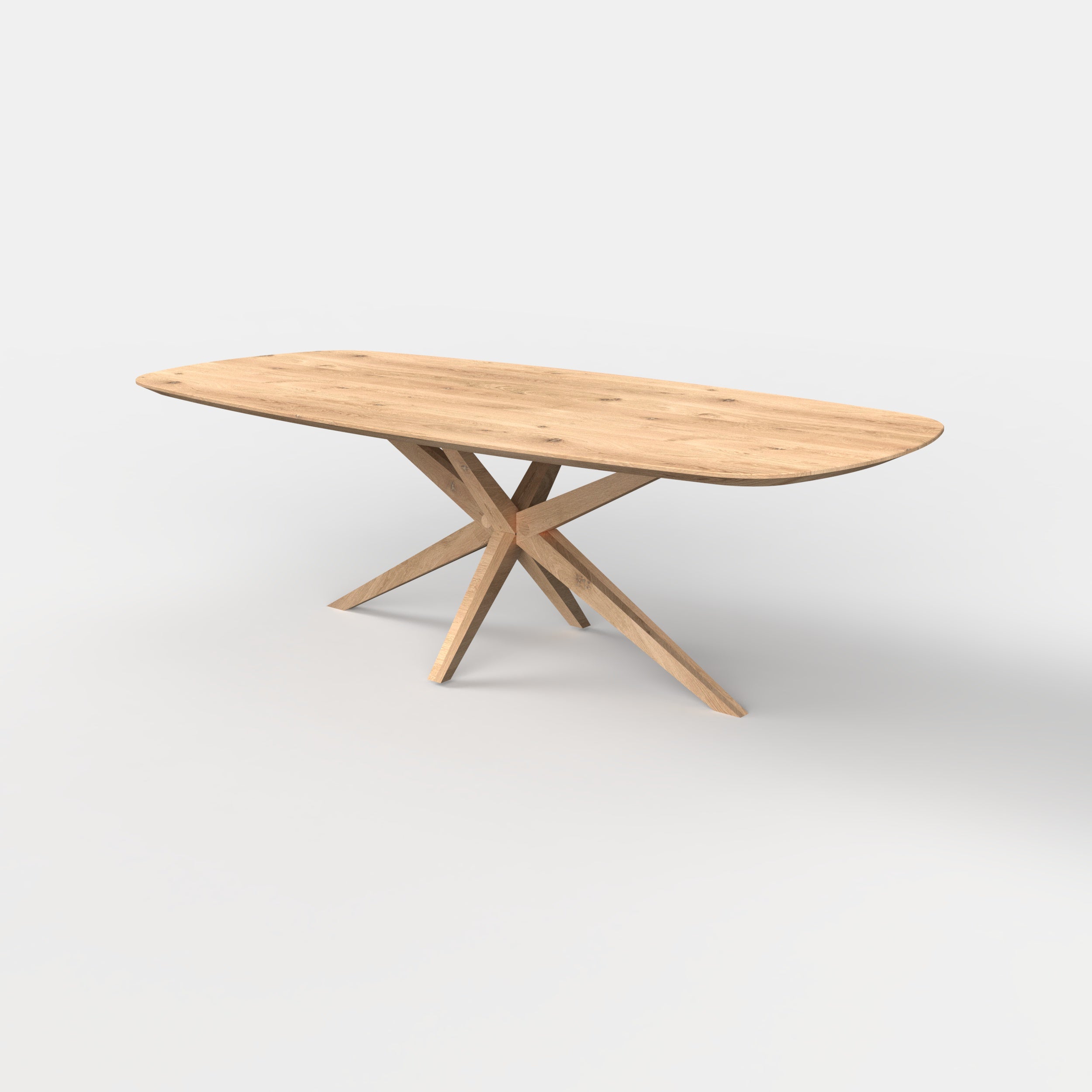 Deens ovale eiken eettafel Nilo