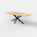 Deens ovale eiken eettafel matrix 5x5 cm