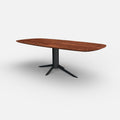 Deens ovale notenhouten eettafel Levi