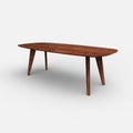 Deens ovale notenhouten eettafel Finn