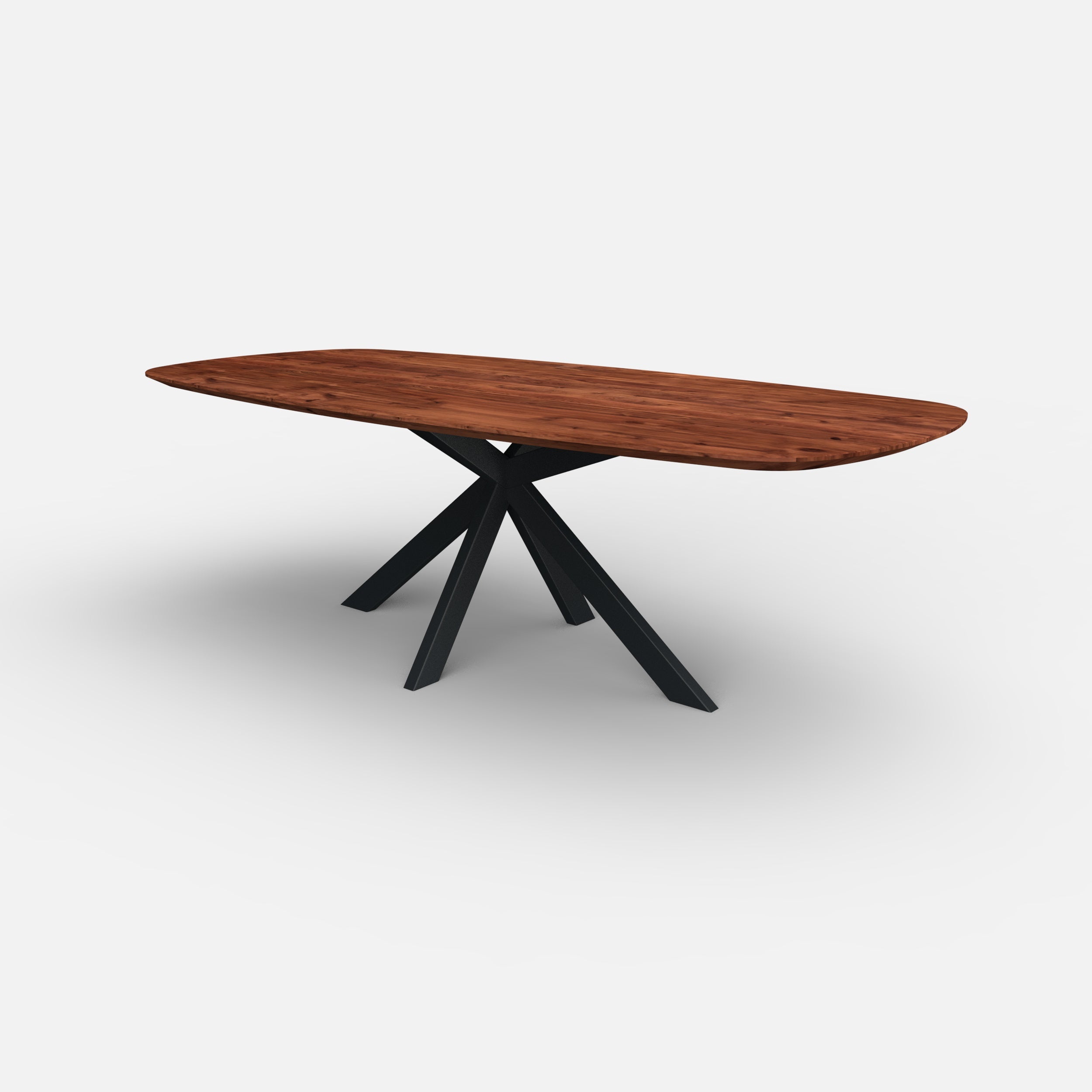 Deens ovale notenhouten eettafel Trevis