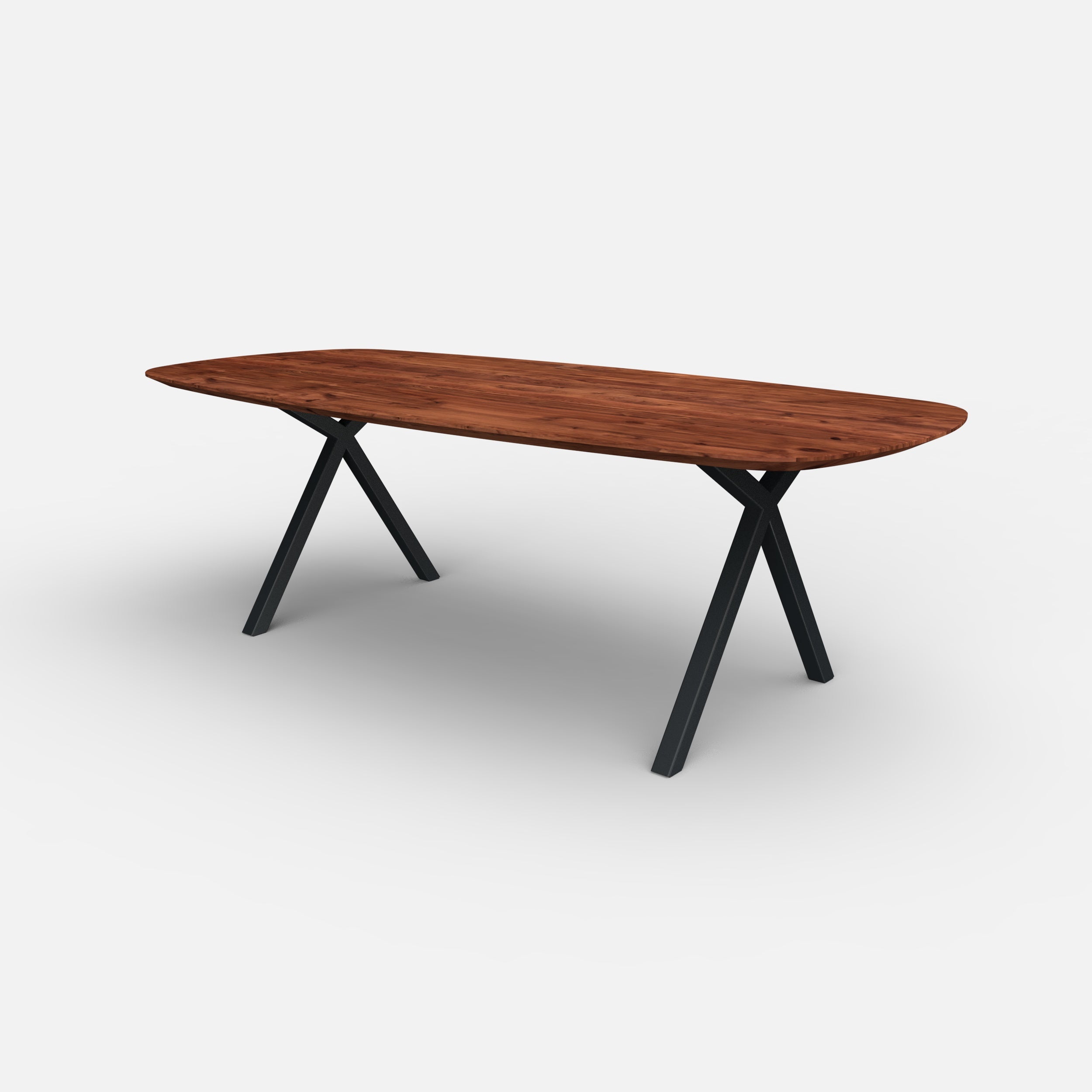 Deens ovale notenhouten eettafel Tess