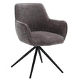Fondo eetkamerstoel met armleuning - cement grey
