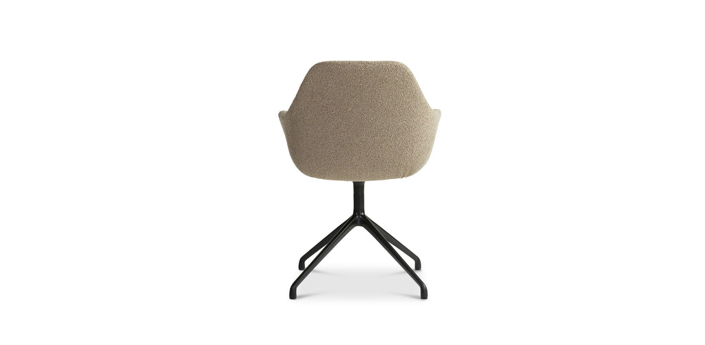 Ids eetkamerstoel cosmo - beige - draaivoet zwart