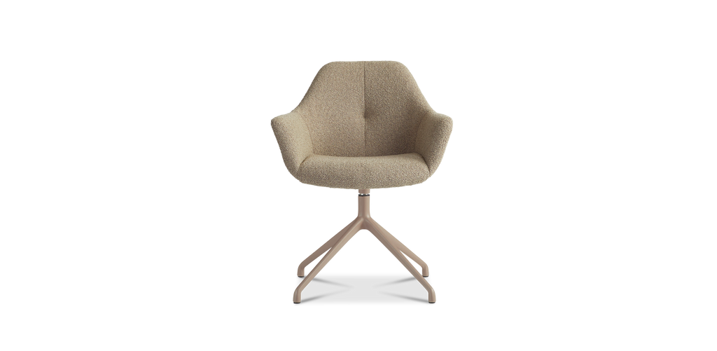 Ids eetkamerstoel cosmo - beige - draaivoet sand