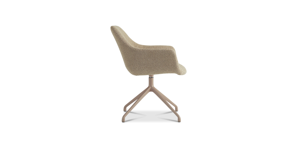 Ids eetkamerstoel cosmo - beige - draaivoet sand