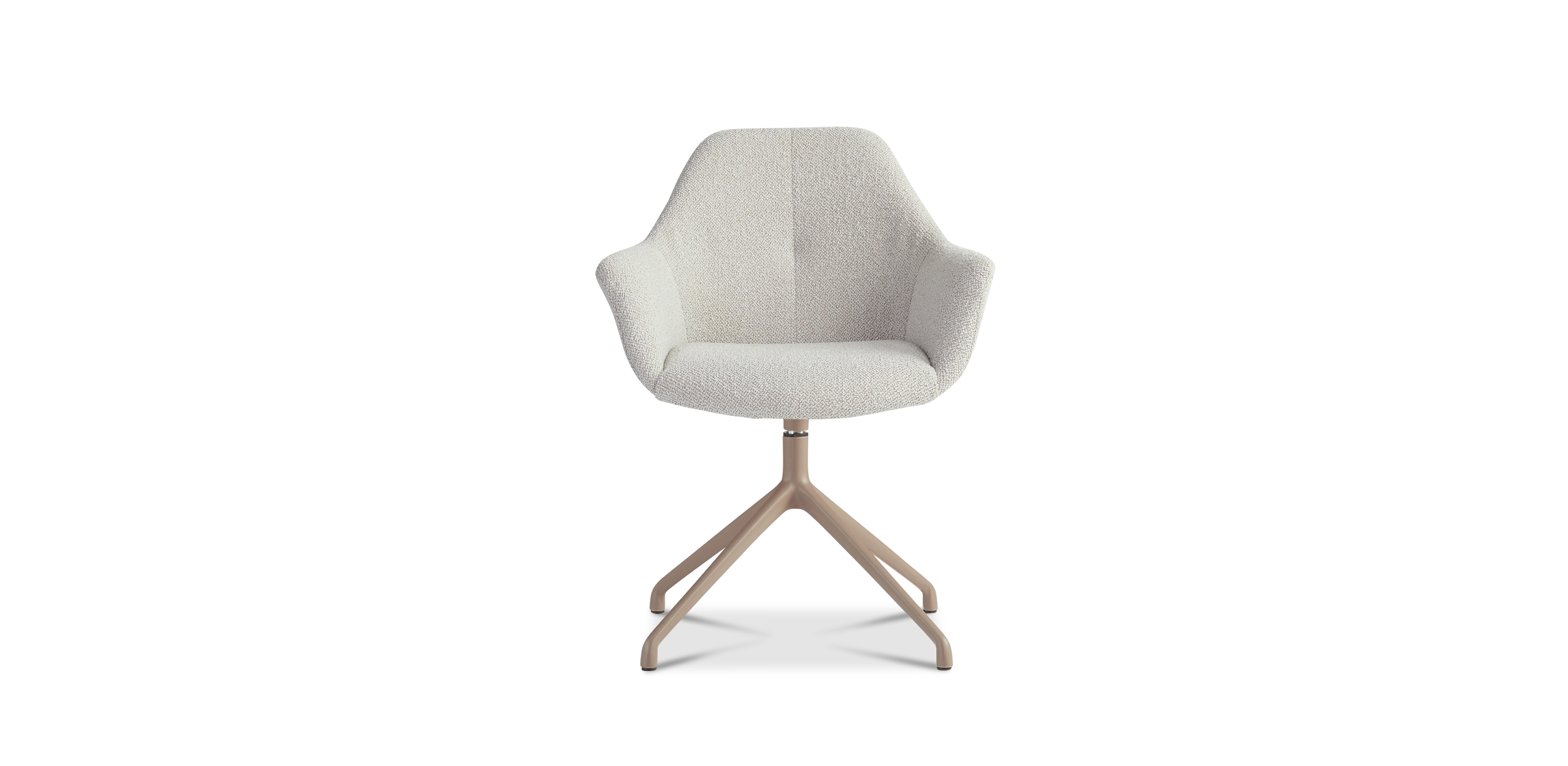 Ids eetkamerstoel cosmo - nude - draaivoet sand