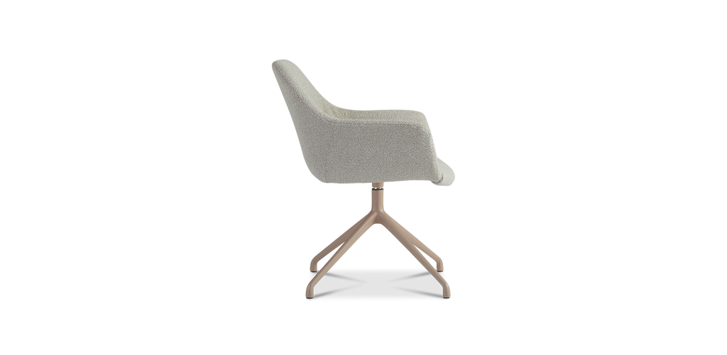 Ids eetkamerstoel cosmo - nude - draaivoet sand
