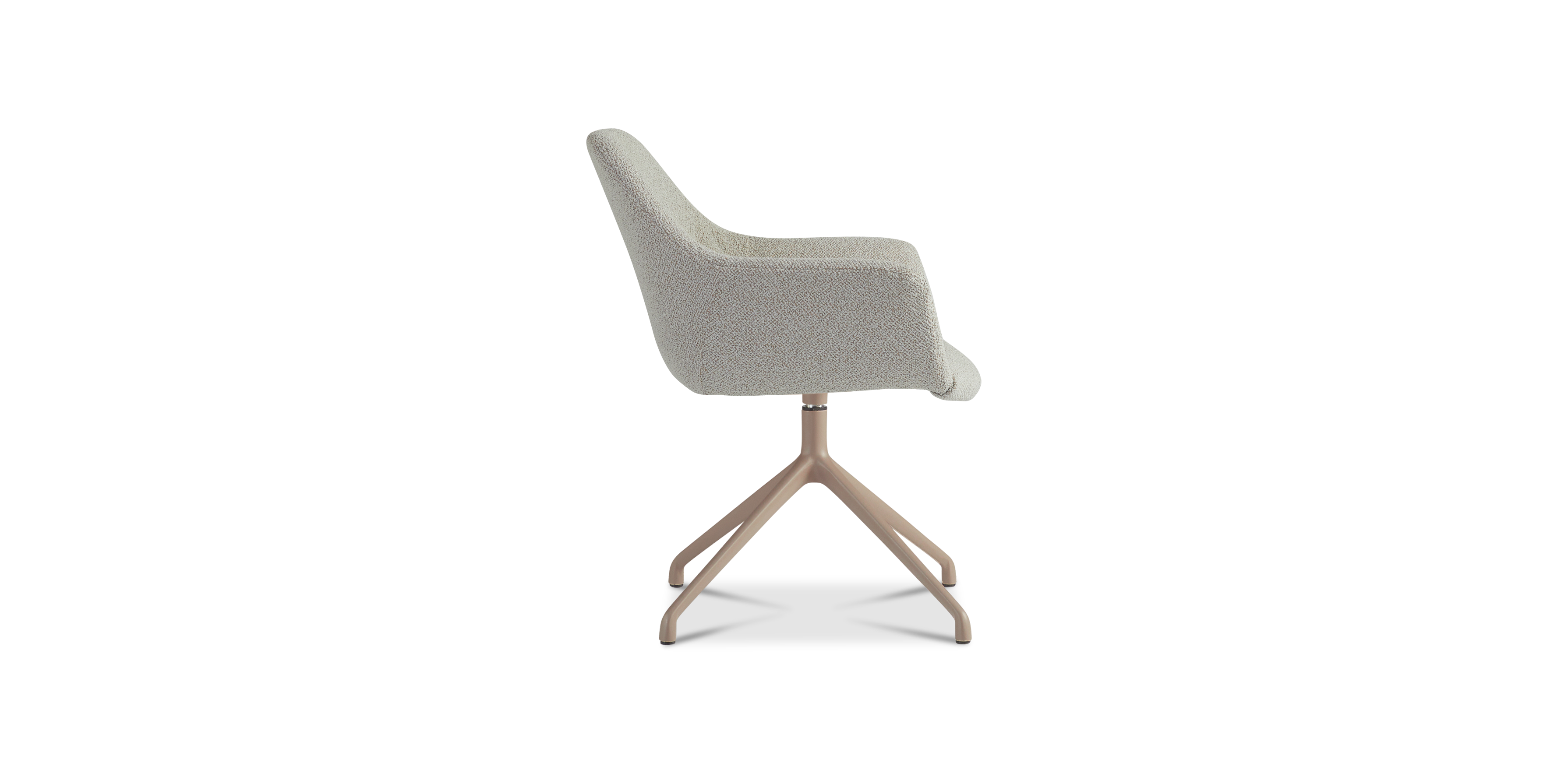 Ids eetkamerstoel cosmo - nude - draaivoet sand