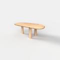 Organische eiken salontafel Rondo