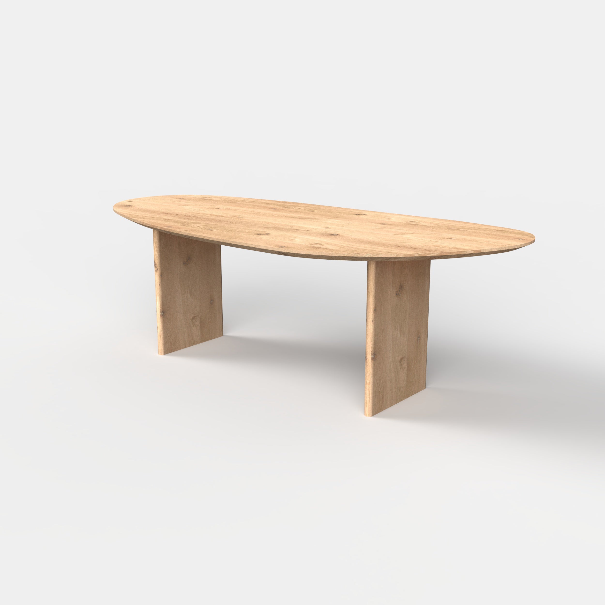 Organische eiken eettafel Arvo