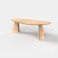 Organische eiken eettafel Elva