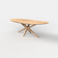 Organische eiken eettafel Nilo