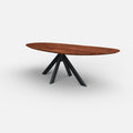 Organische notenhouten eettafel Liva