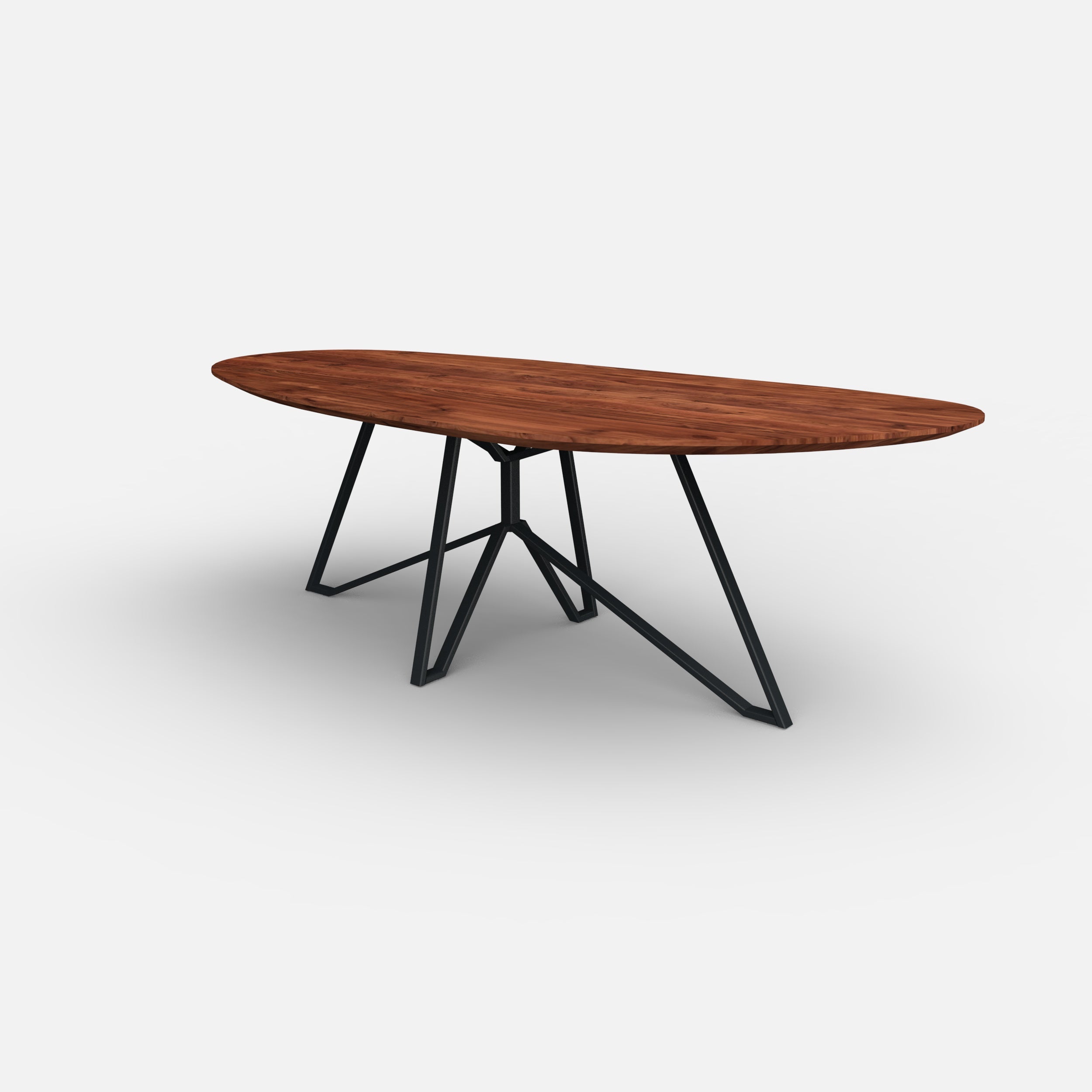 Organische notenhouten eettafel Mila