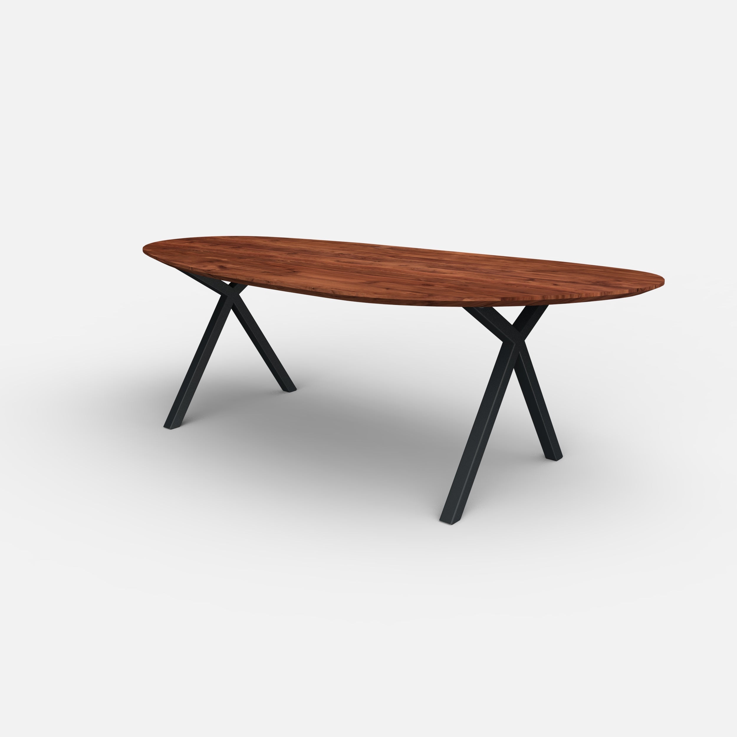 Organische notenhouten eettafel Tess