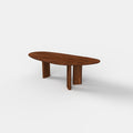Organische notenhouten salontafel Tess