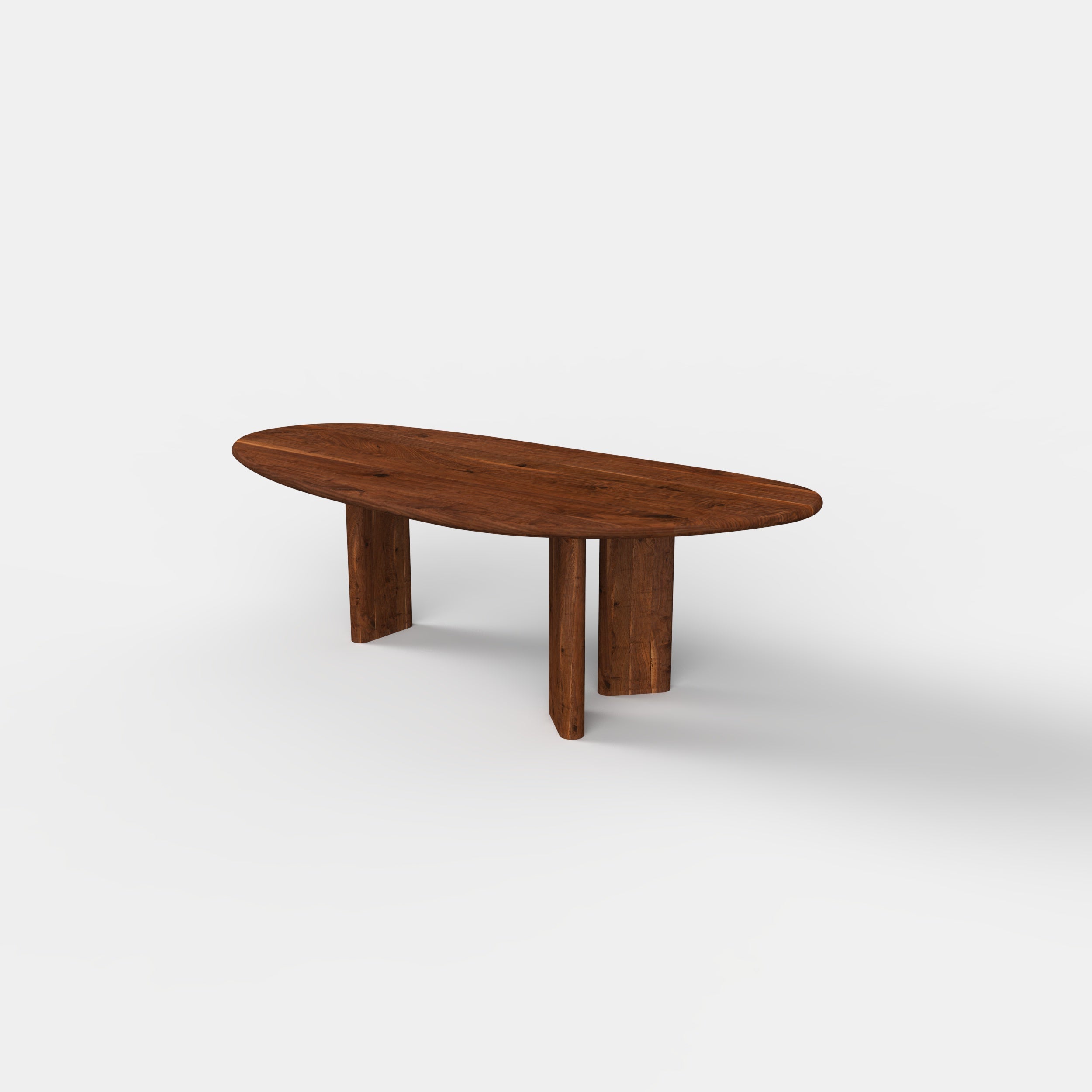 Organische notenhouten salontafel Tess