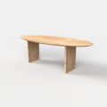 Ovale eiken eettafel Arvo