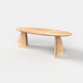 Ovale eiken eettafel Elva