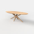 Ovale eiken eettafel Nilo