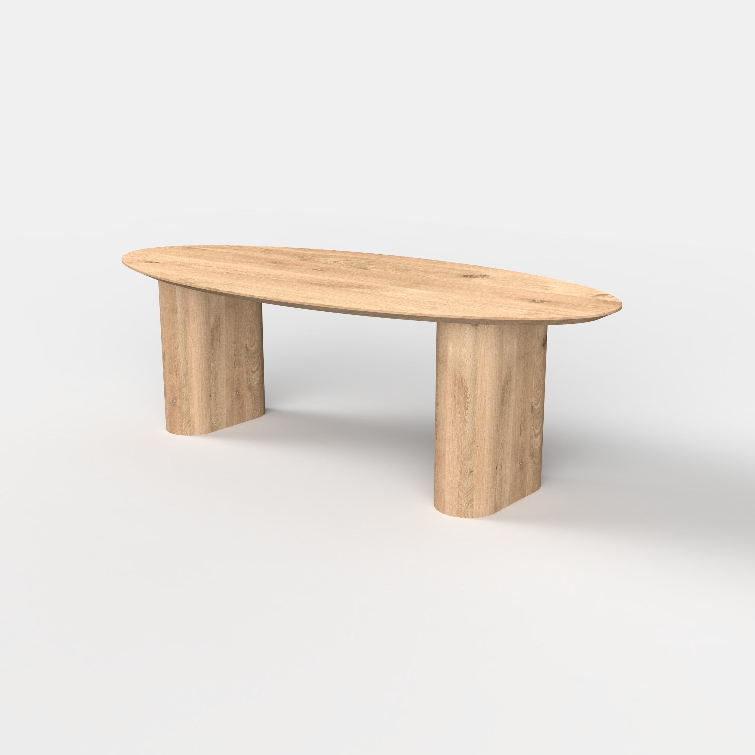 Ovale eiken eettafel Noah