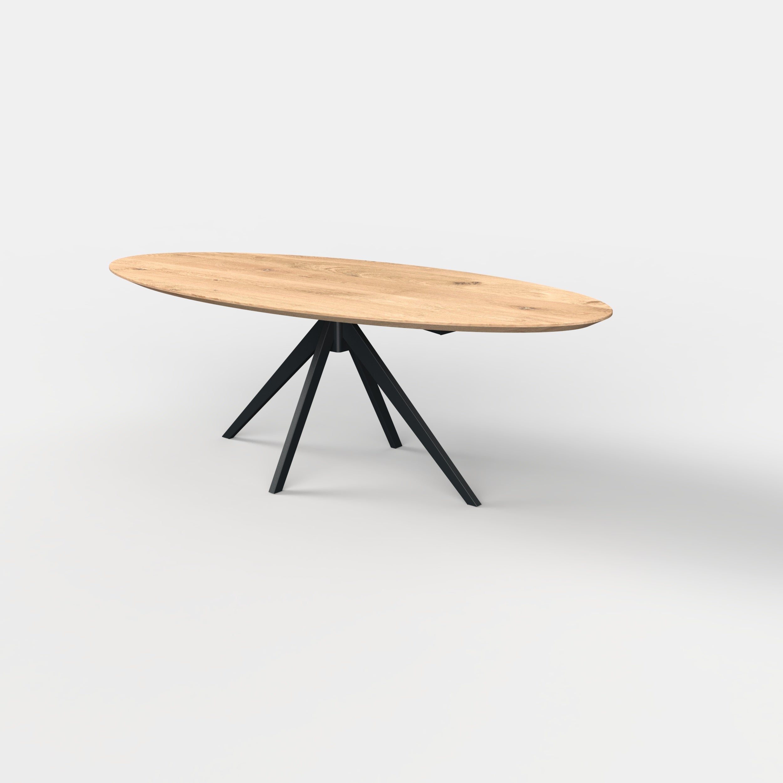 Ovale eiken eettafel Lente