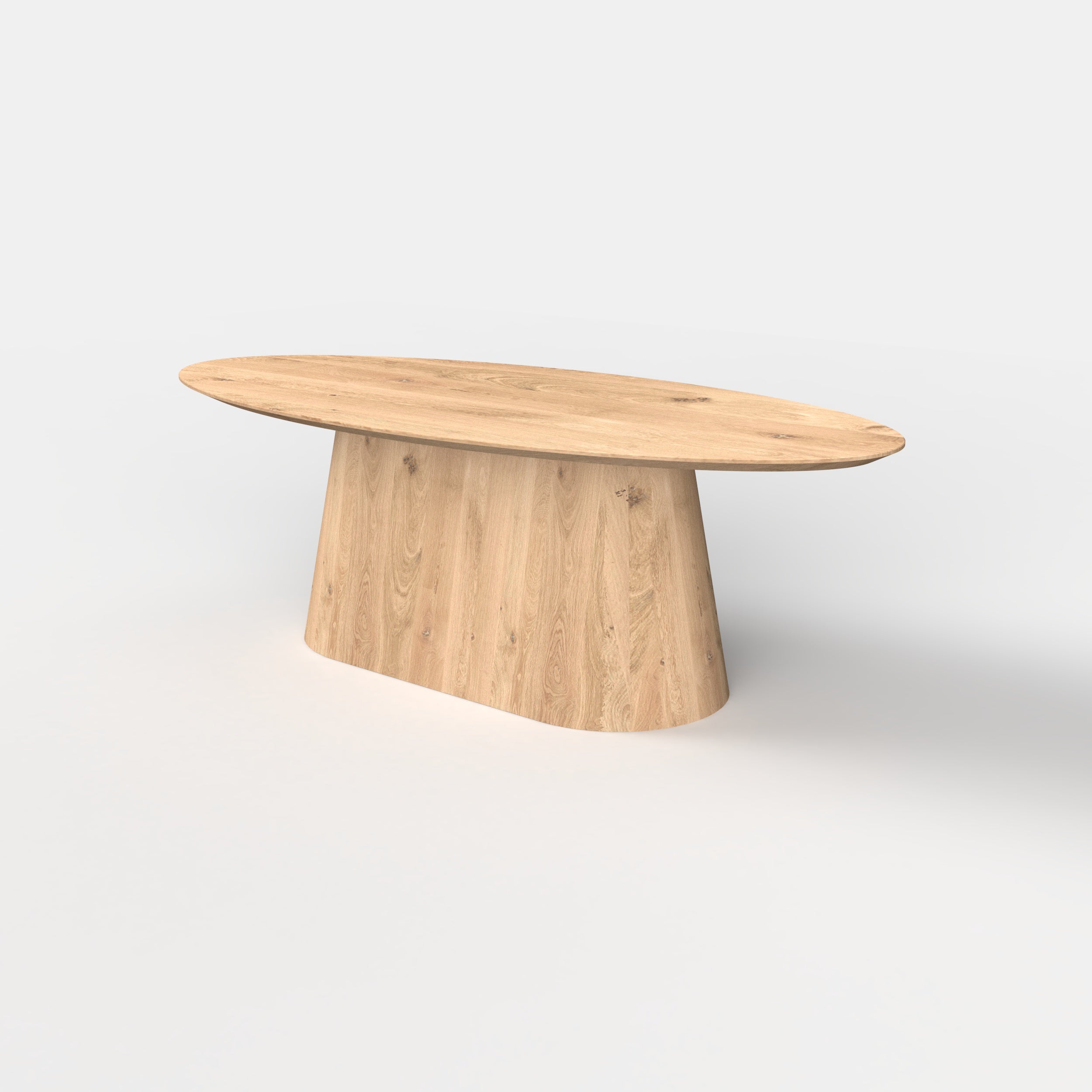 Ovale eiken eettafel Niva