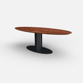 Ovale notenhouten eettafel Avaro