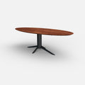 Ovale notenhouten eettafel Levi
