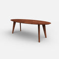 Ovale notenhouten eettafel Finn