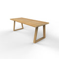 iroko tuintafel trapezium hout