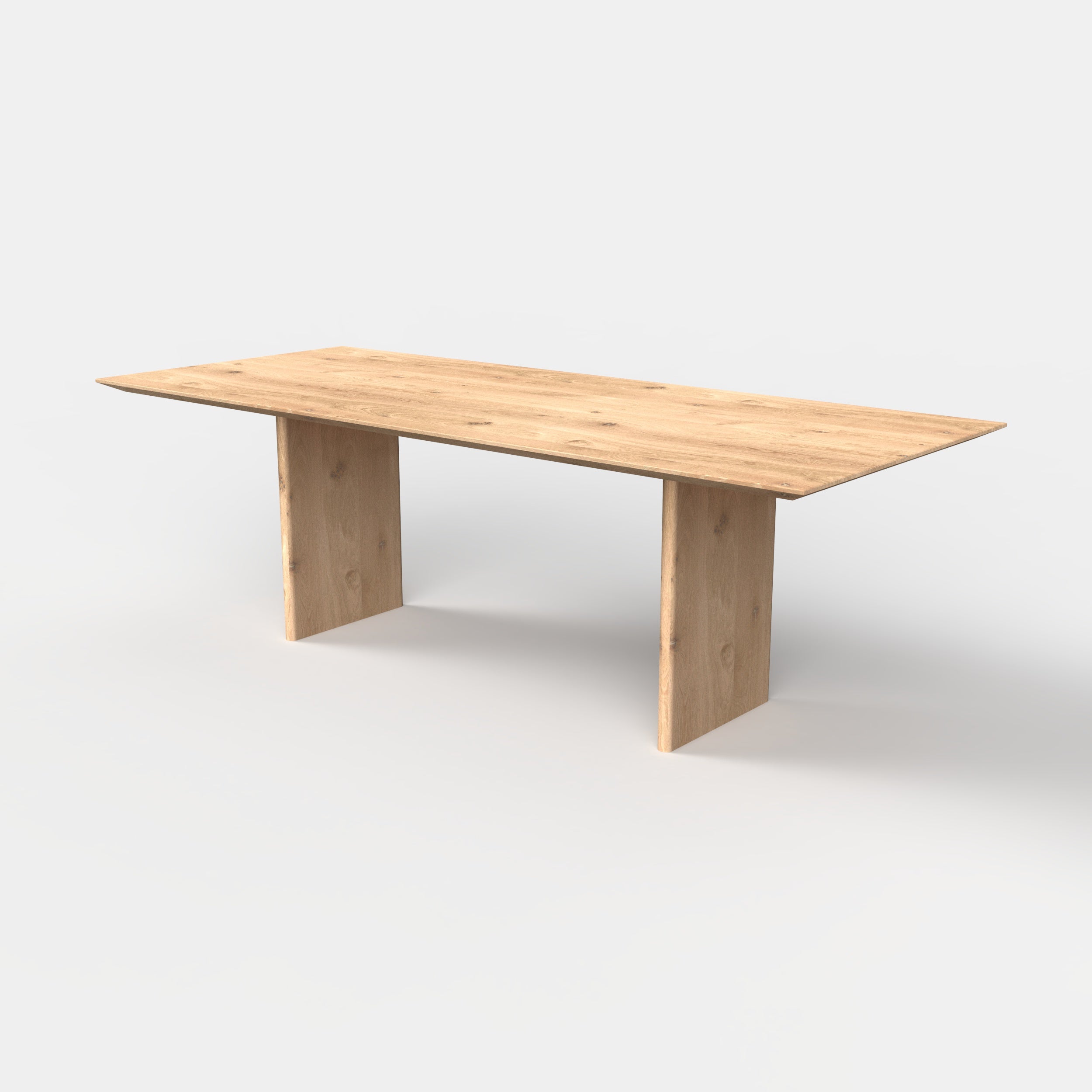 Rechthoekige eiken eettafel Arvo