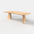 Rechthoekige eiken eettafel Elva