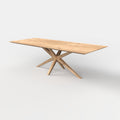 Rechthoekige eiken eettafel Nilo