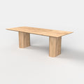 Rechthoekige eiken eettafel Noah