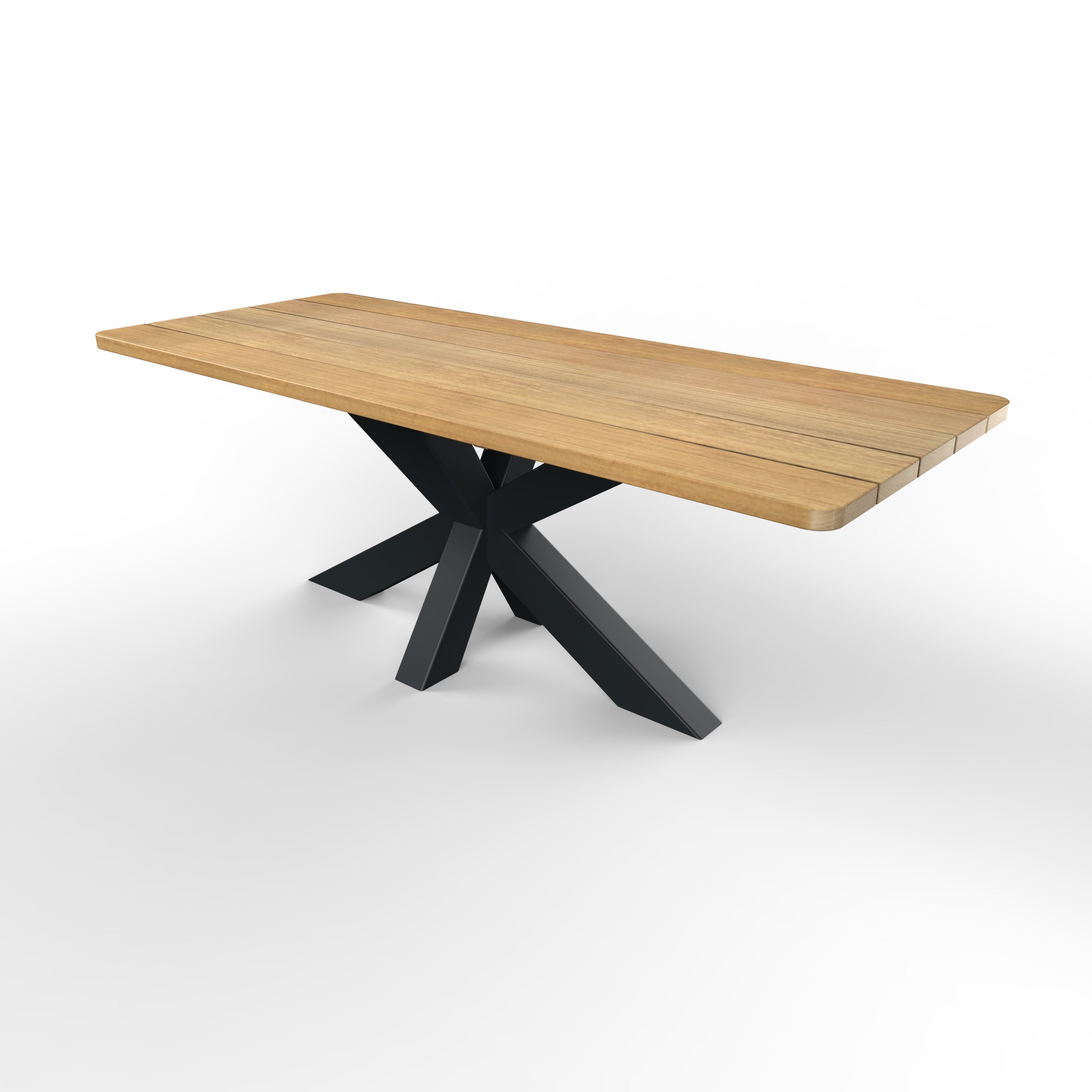 Iroko tuintafel matrix 10x10 cm