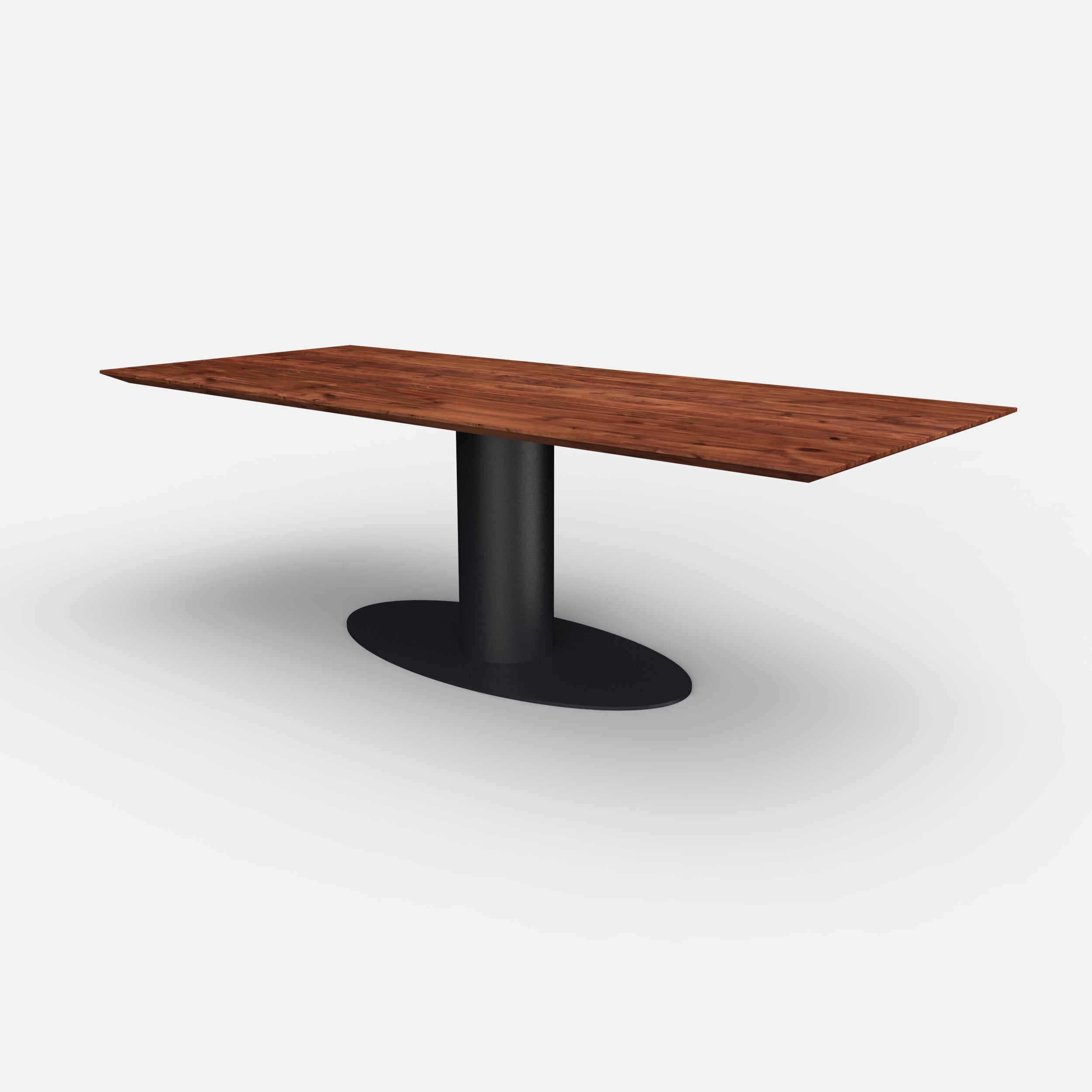Rechthoekige notenhouten eettafel Avaro
